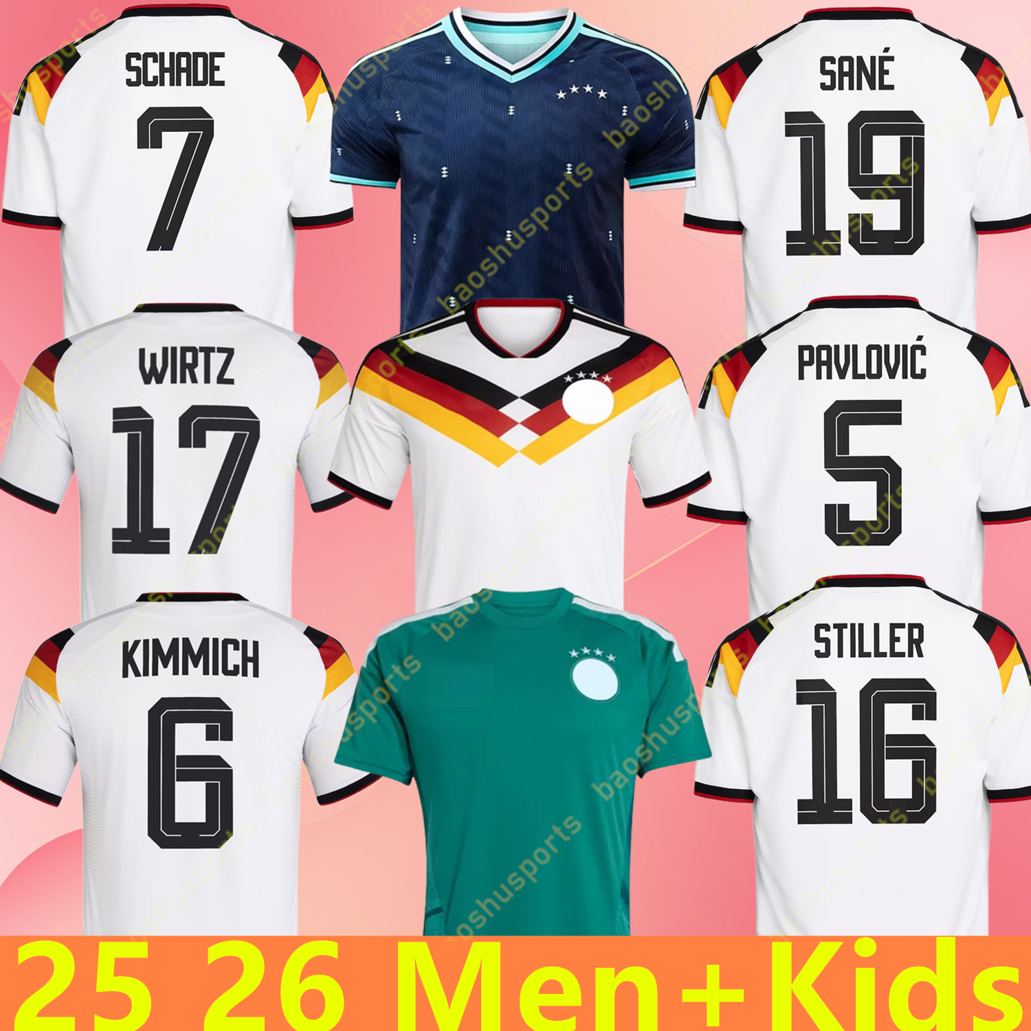 2025 2026 Deutschlands trikot Musiala Wirtz Havertz Kimmich sane PAVLOVIC Germany 25 26 soccer jersey Tah RUDIGER Raum MULLER football shirt Fans Player Men kids kit