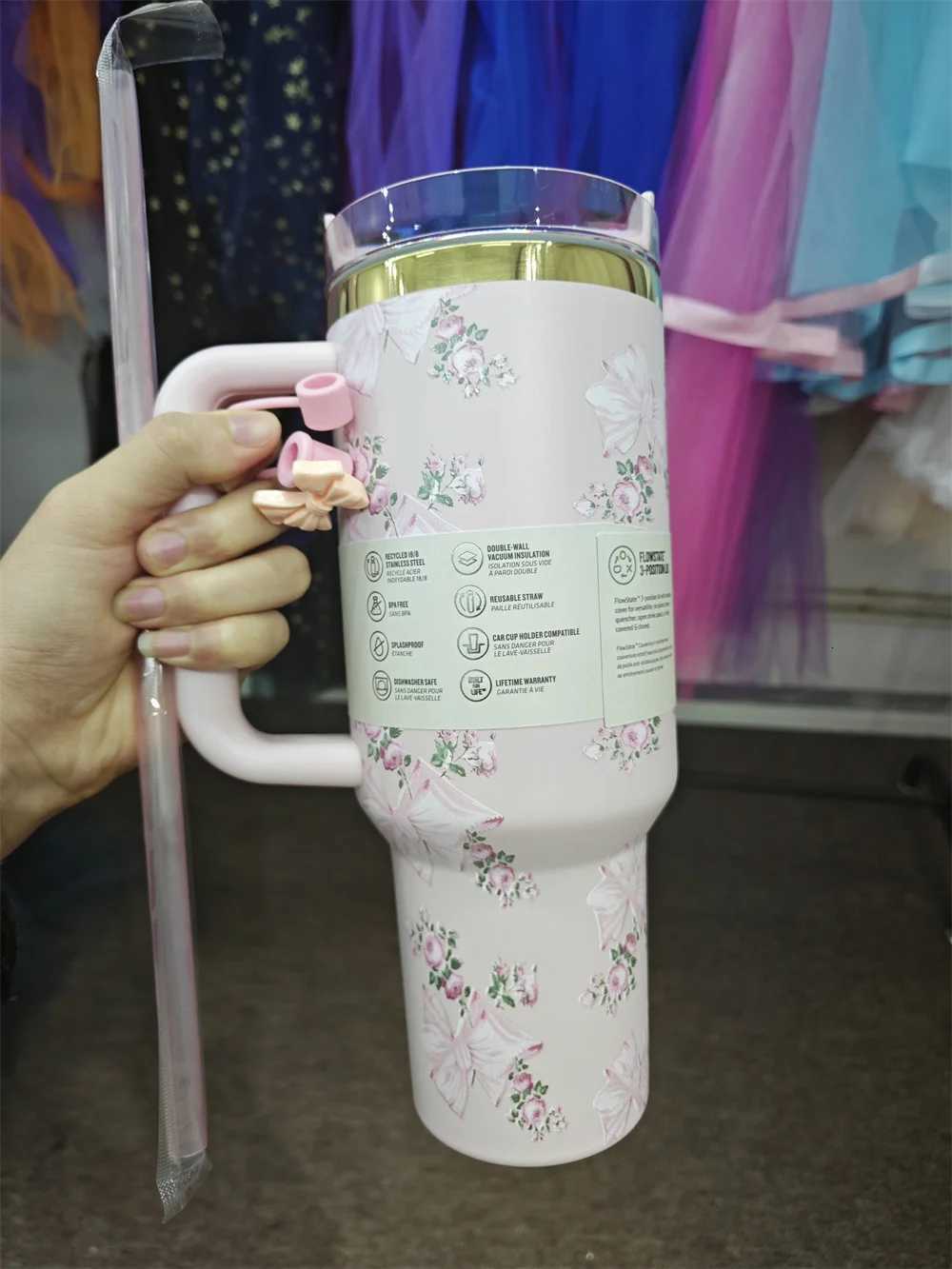 2025 Real Pictures Tumblers With Handle Car Mugs Insulated Tumbler With Lids Straw Stainless Steel Coffee Tumbler Termos Cups C251114