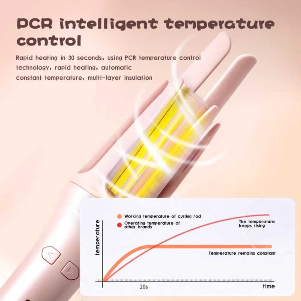 Anti-Scald Automatic Hair Curler 32MM Rotating Curling Iron Adjustable Gear Non Damaging Hair Curling Machine WomenT251114