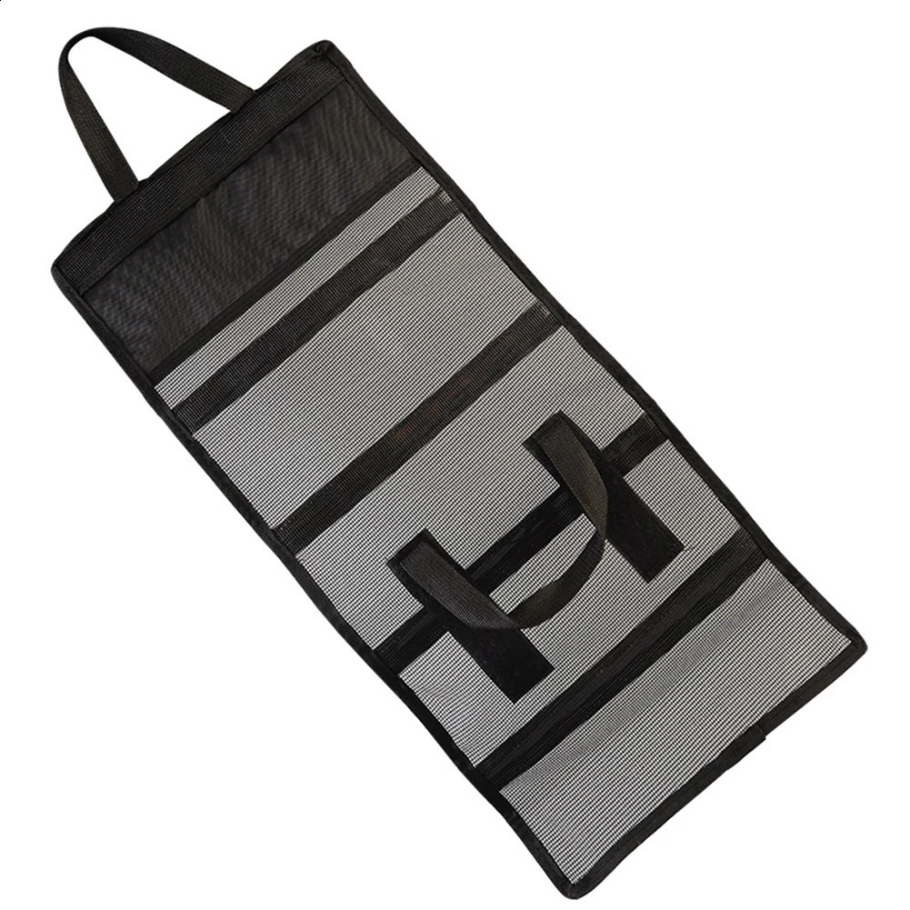 Portable fishing bag dust net folding bead hook holder wearresistant large capacity gear accessories 250410