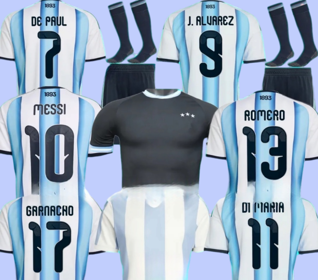 2026 ArgENTInaS Soccer Jersey Worlds Cups Adults Kids kits Fans Football Shirt