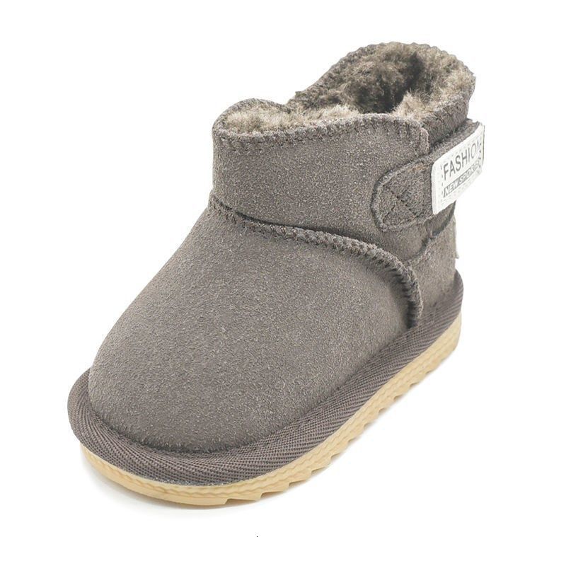 Winter Baby Snow Boots Warm Plush Leather Toddler Shoes Fashion Boys Girls Anti-slip Rubber Sole Baby Sneakers Infant Boots 241028