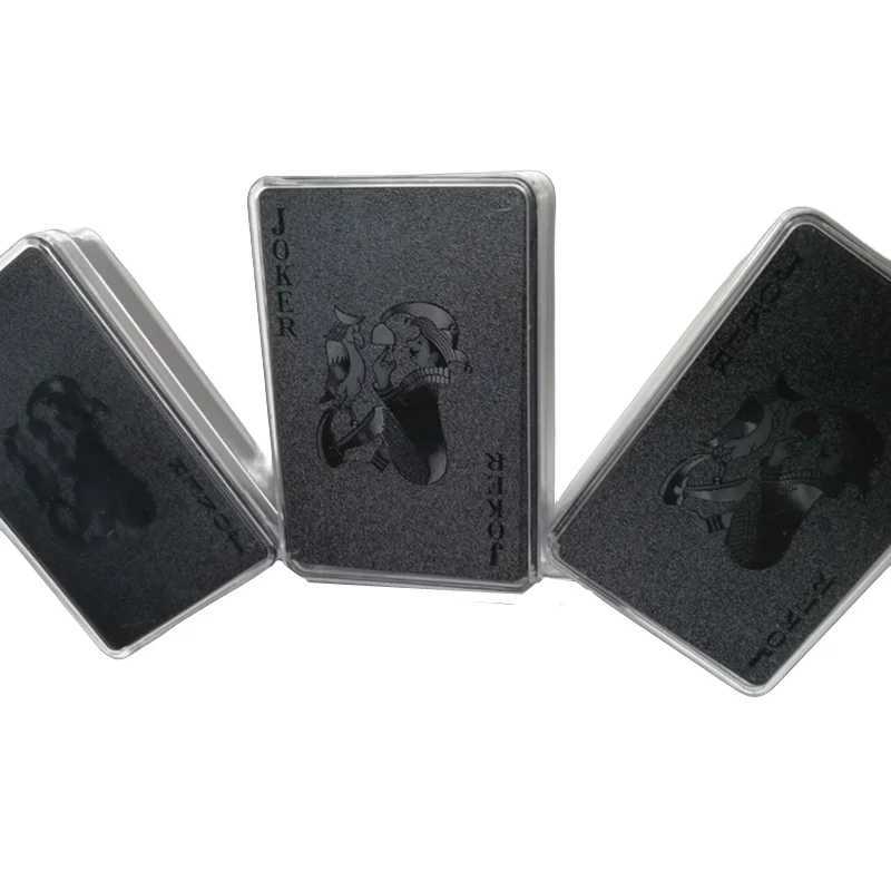 Black Game Set Gold Foil Set Plastic Magic Card Waterproof Card Magic C251114