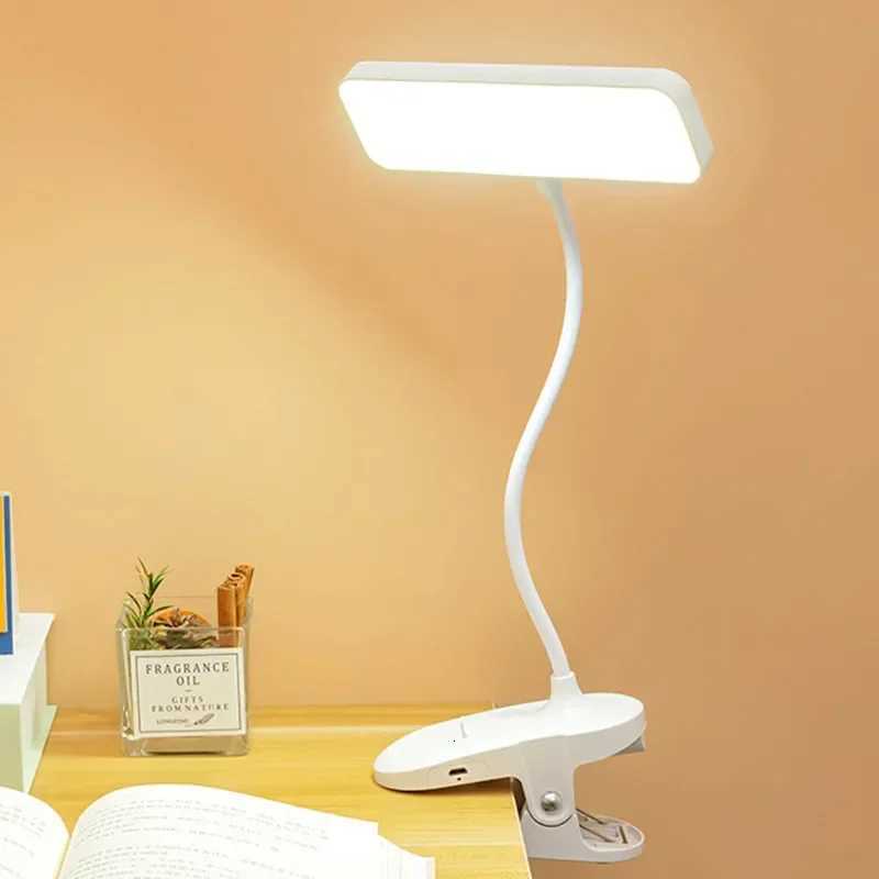 Table Lamp USB Rechargeable Desk Lamp Bed Reading Book Night Light LED 3 Modes Dimming Eye Protection Light Bedside Lamp M251114