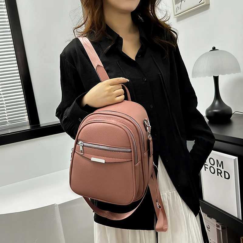 Multi Functional Female Backpack High Quality Leather Mochilas Luxurious Womens Designer Brand Backpacks Travel Bagpack SacW251113