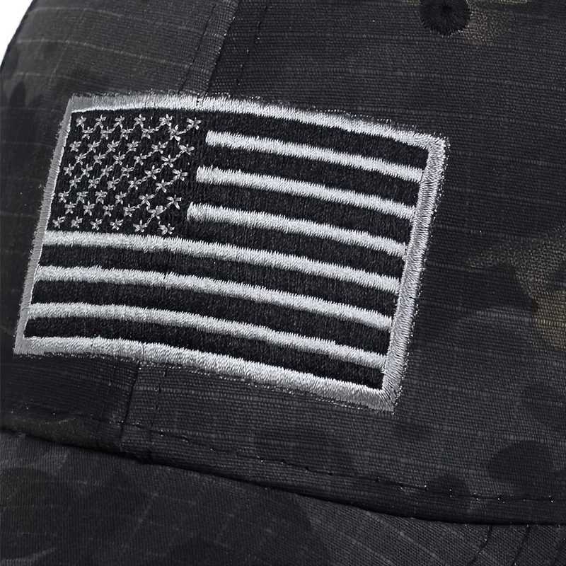 Womens American Flag Baseball Hat Cotton Buckle Hat Outdoor Sun Dad Hat Neutral Truck Hat Adjustable Hip Hop Hat W250414