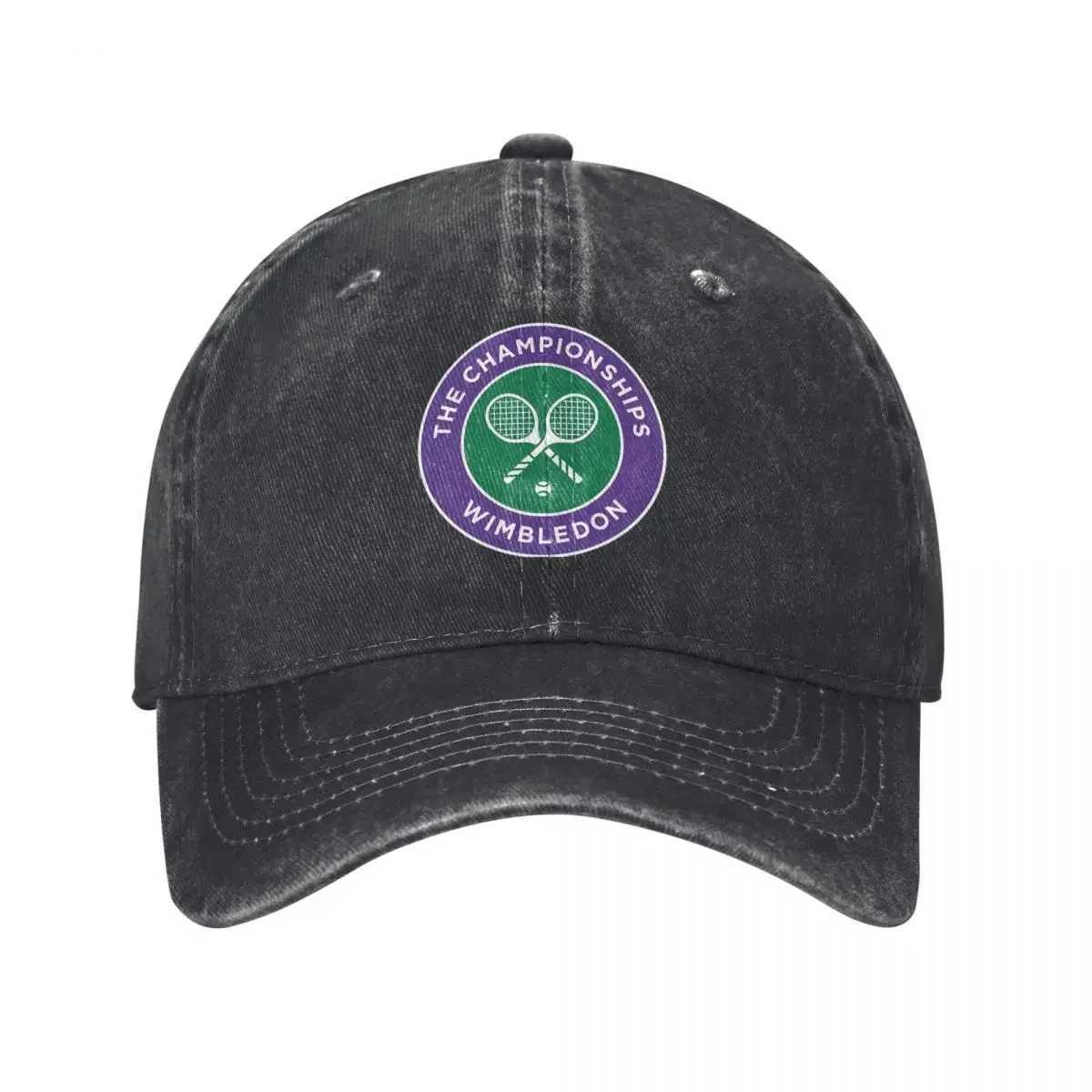 Wimbledon tennis game unisex baseball cap badge mindfulness obstacle washing hat retro outdoor running adjustable sun hat W250414