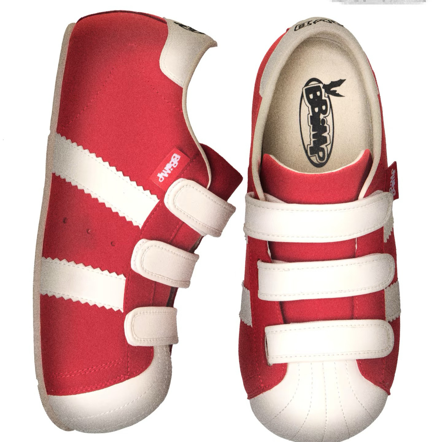 BBIMP Cartoon Casual Sneakers for Men New Velcro Flat White Shoes Lightweight Breathable Trendy Shoes for Women