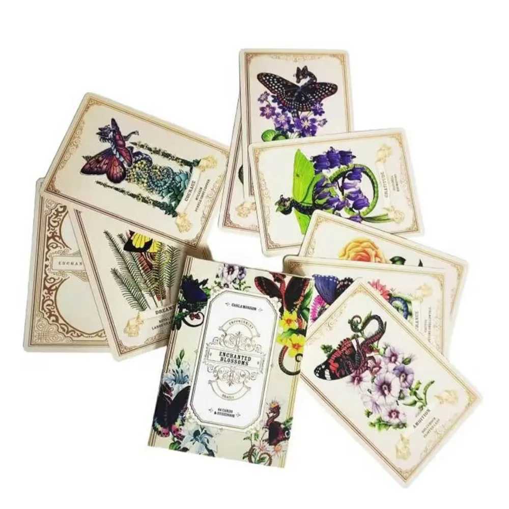 10473cm Enchanted Blossoms Empowerment Oracle Cards 44 Pcs Cards C251114