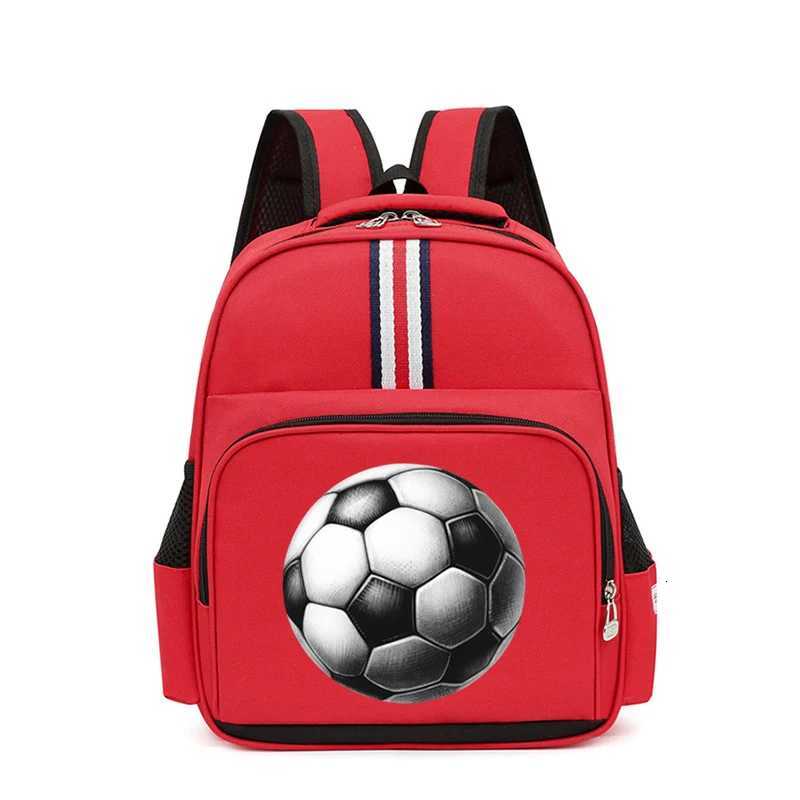 Backpack for Kindergarten Boys Girls New Football Print Shoulder Schoolbag Watercolor Soccer Zipper Bookbag Ball Kids BackpackW251113