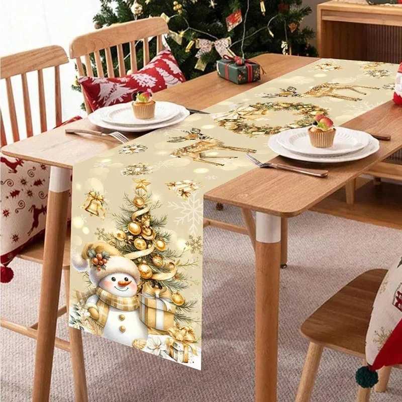 Christmas Christmas Theme Christmas Decoration Home Dining Table Decoration Christmas Party Decoration Dining Table Decoration Table Flag Y251113