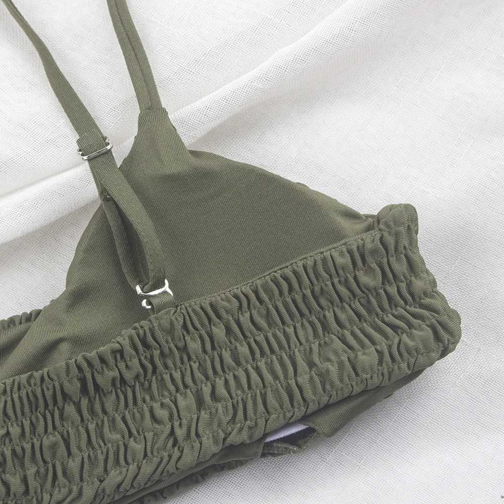 Fold Padded Solid Bikini Set 2024 Cheap Summer Womens Swimming Suit Adjustable Girls Swimwear Swimsuit Women Sexy Beach BiquiniW251113