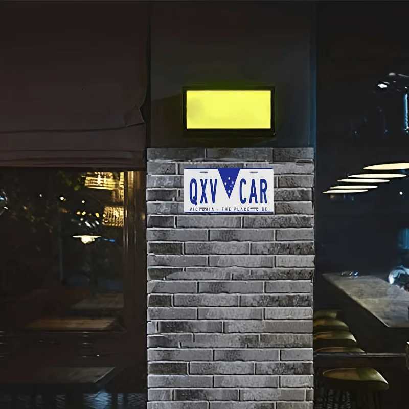 Australian Flag Metal Car License Plate Wall Decor - Waterproof UV-Resistant Aluminum Reusable Retro Home Kitchen Office DecorM251114