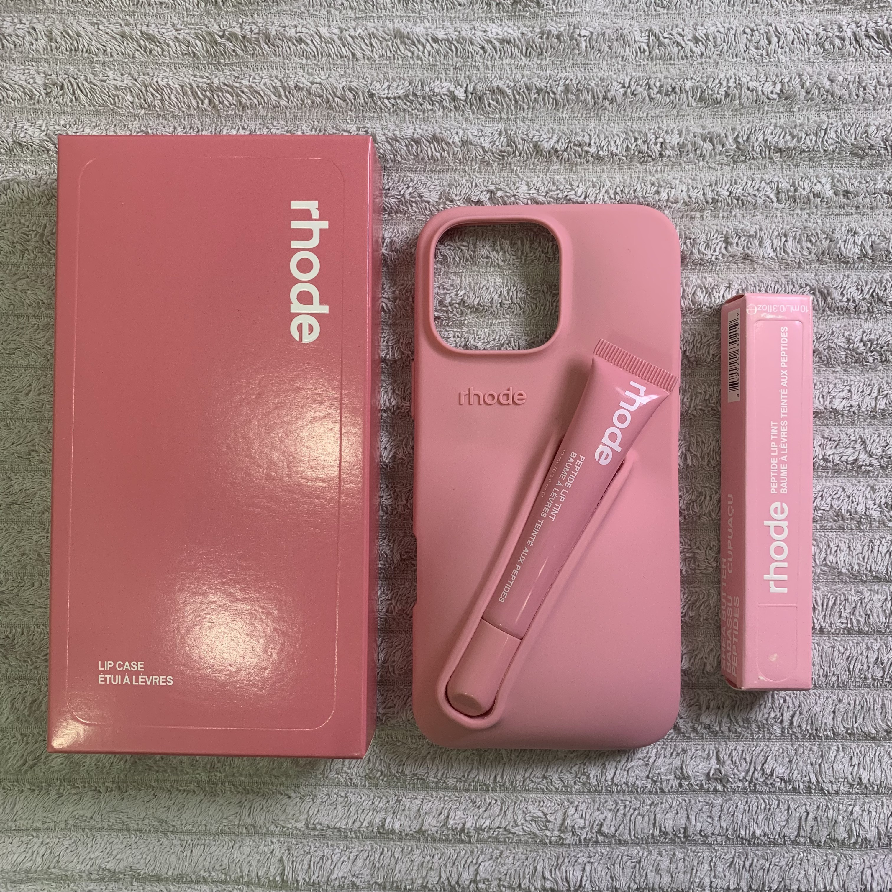 RHODE phone case With Box lip gloss Lipstick Case iphone 16 pro max cases Lipstick Lip Balm 3D Make-Up Silicone Case for iPhone 15 14 13 12 11 Holder 