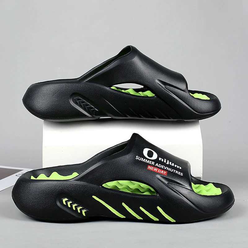 2024 new mens massage slider indoor and outdoor sandals casual shoes comfortable sole mens slider large size 38-47 W250414