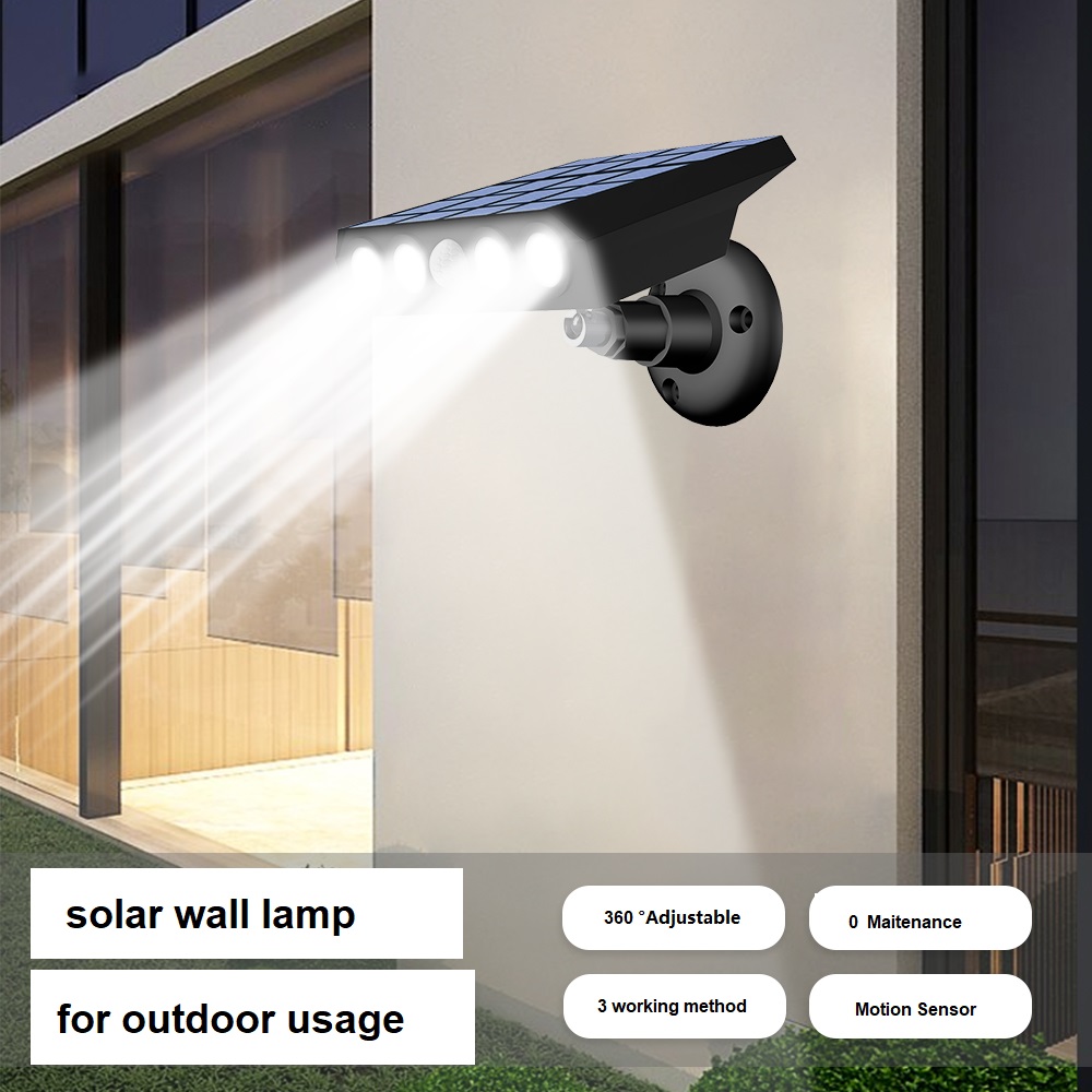 IP65 Waterproof Outdoor Solar Wall Lamps - 2 PCS Super Bright Security Lights for Gardens, Yards & Patios