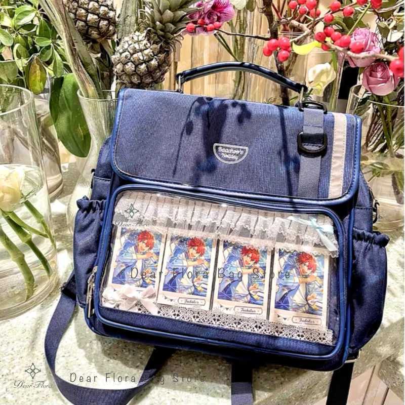 Womens Fashion Ita Backpacks Cute Girl Transparent Large Capacity Crossbody Bag Kawaii Students Individuality DIY Shoulder BagsW251113