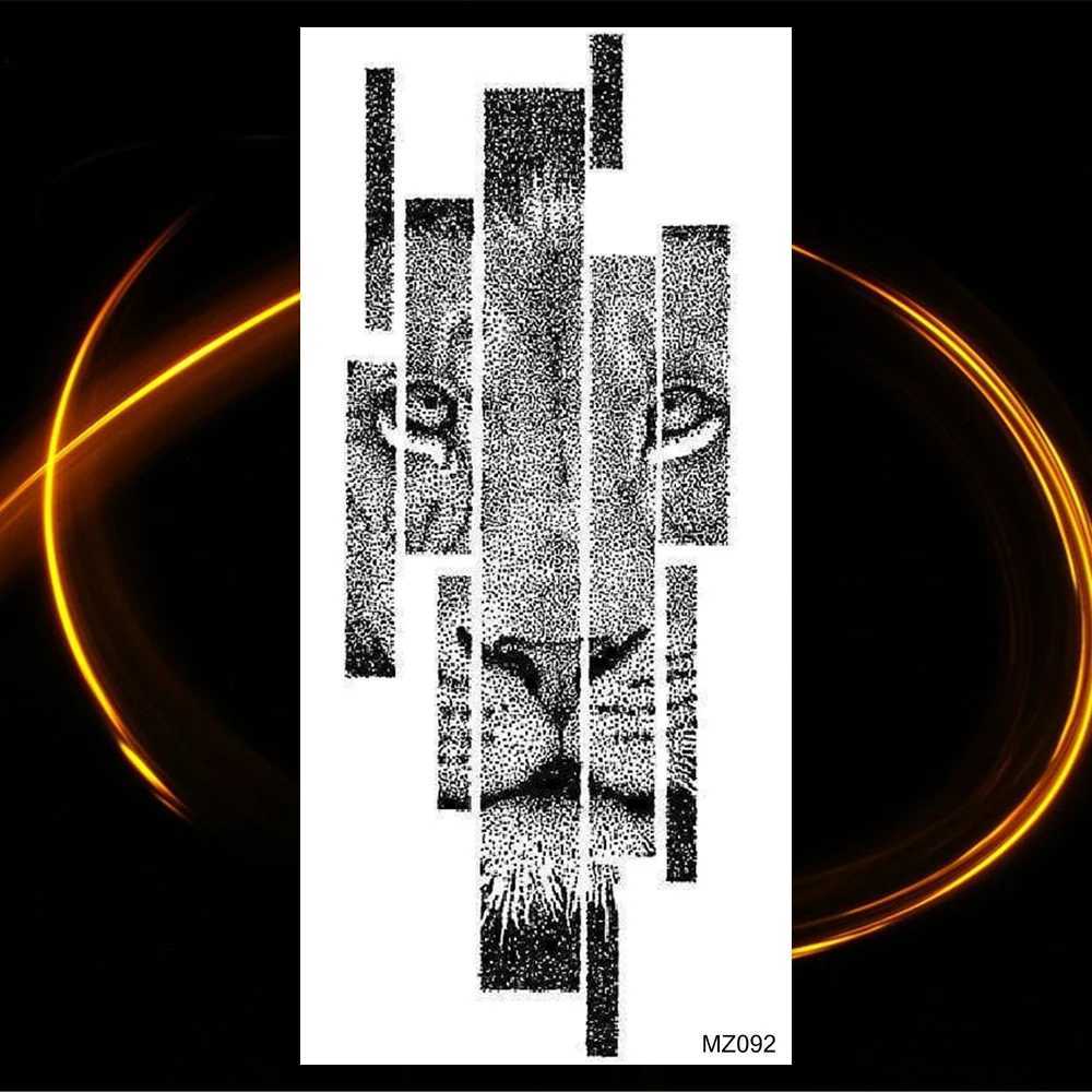 3D Tiger Woods Lion Warrior Female Temporary Tattoo Adult Male Owl Universe Flower Eagle Fake Tattoo Forearm Washable TattooXJ25414