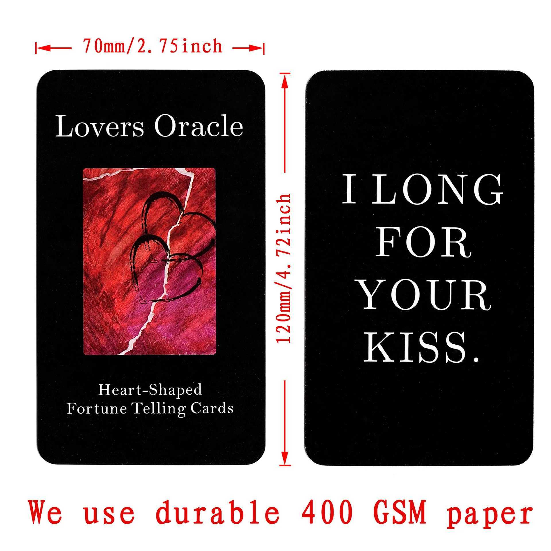 12x7cm Lovers Oracle cards High Quality Tarot Cards Dnd Deck Box board games C251114