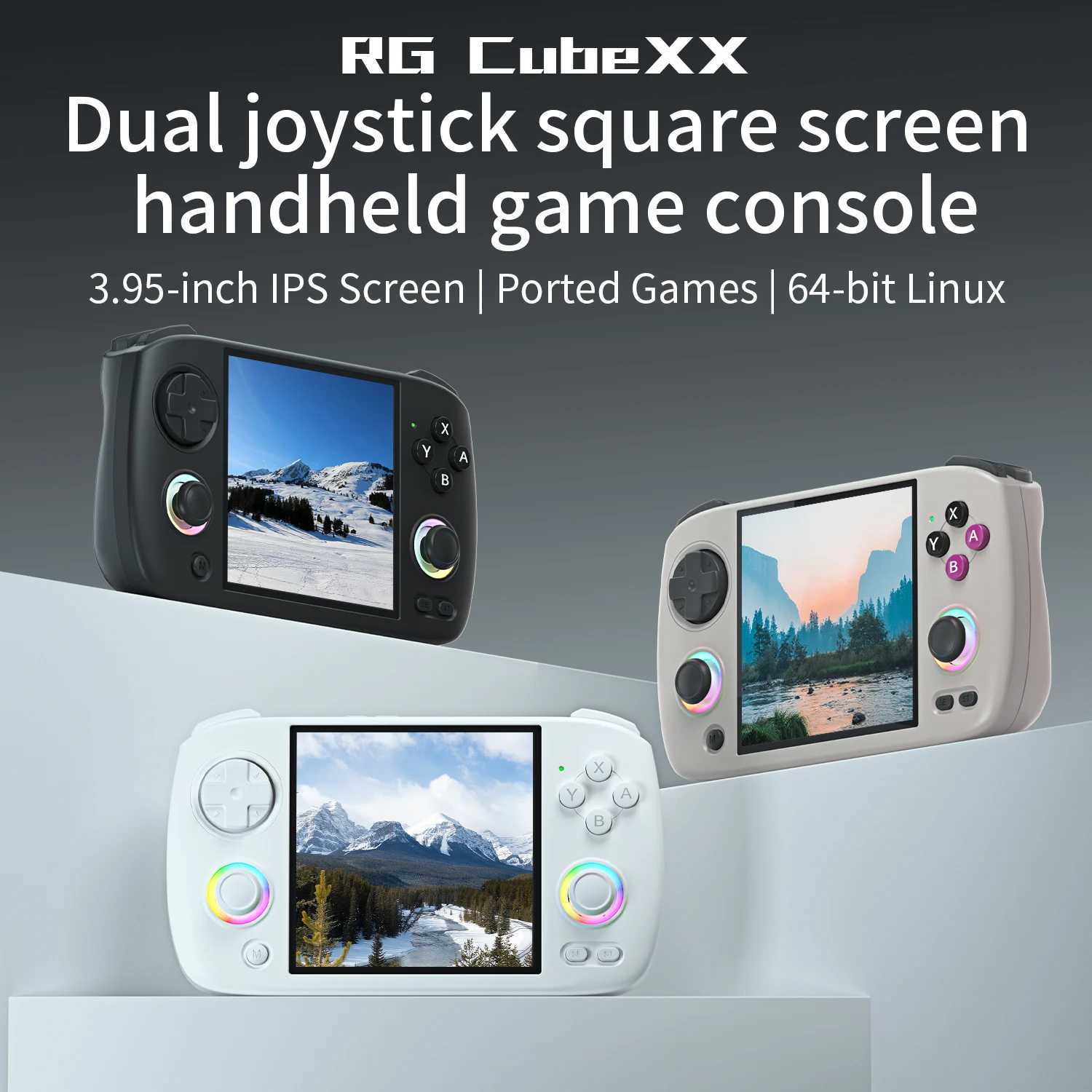 ANBERNIC RG CubeXX RG40XX H RG35XX H Retro Handheld Game Console H700 Linux 64-bit 5000 Video Games ports WIFI Bluetooth XJ250619