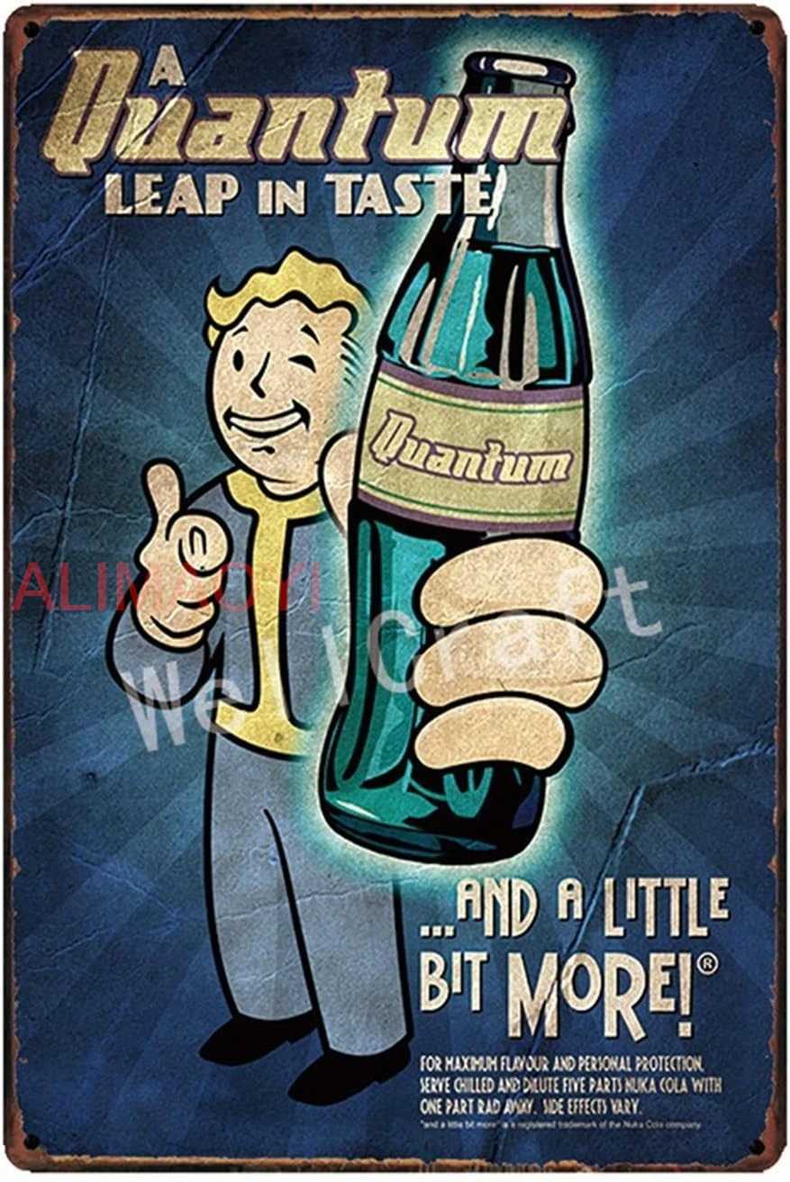 Sign Plate Metal Painting 3 4 Game Nuke COLA Metal Signs Wall Poster Decor for Home Room School Iron Painting 8x1 NiceM251114