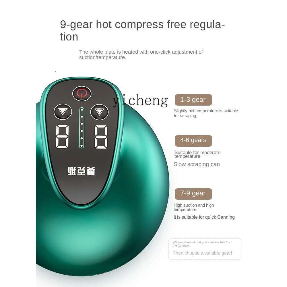 ZF Electric Gua Sha Scraping Tools Meridian Brush Full Body Cupping Tummy Back Massage Tool