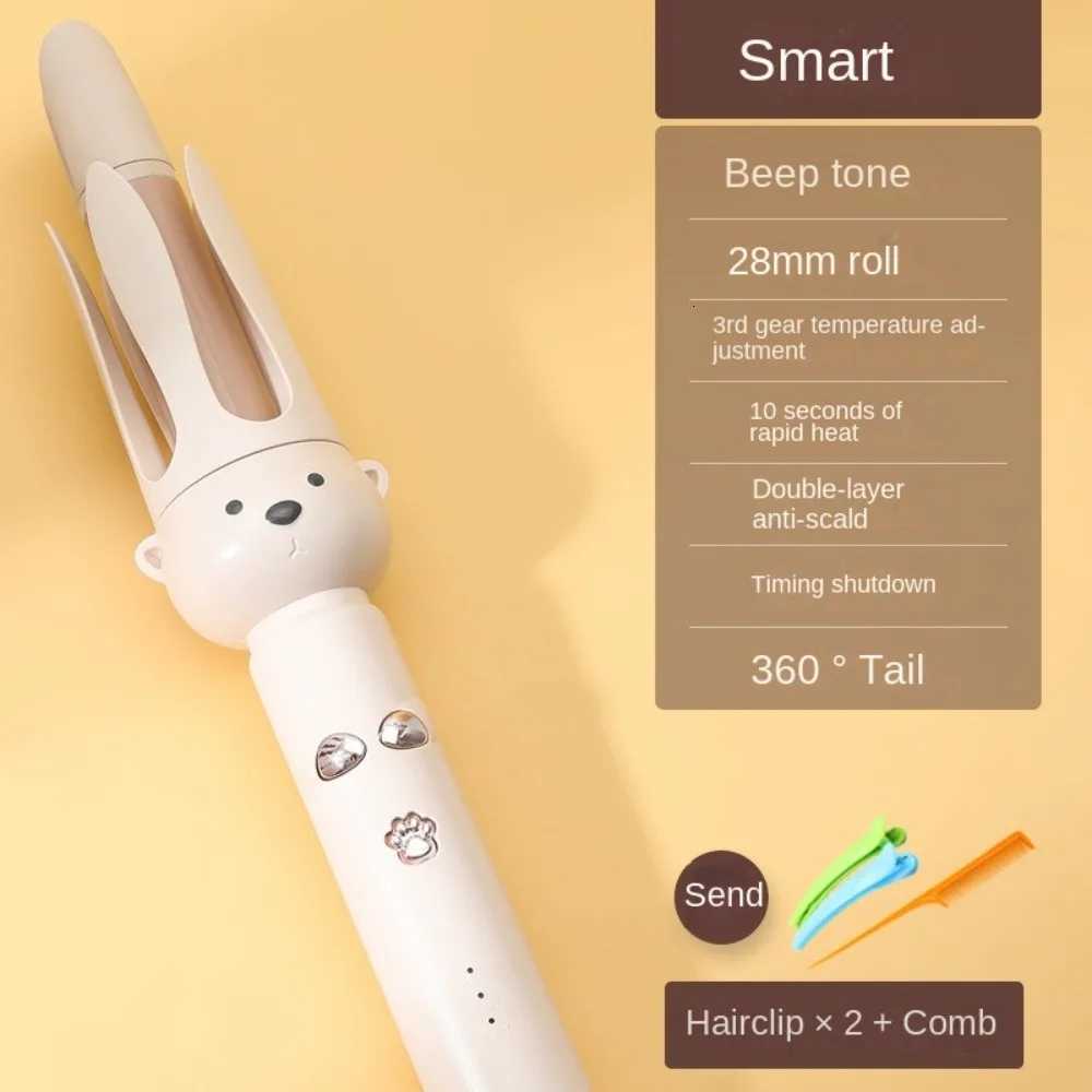 New 28mm Fully Automatic Curling Stick Ceramic Negative Ions Automatic Hair Curler Professional Electric Rotary Curler Home UseT251114