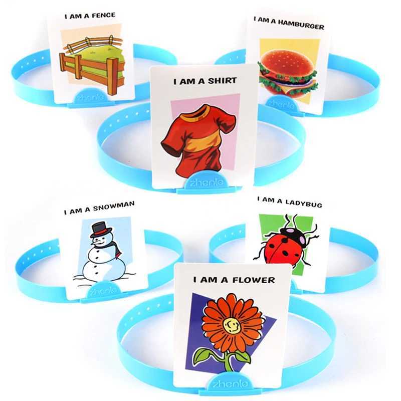 Kids Funny Cards Board Game Toy Guess Who I Am Game Family Party Game Parent-Child Interactive Educational Board Game Toy Gifts C251114