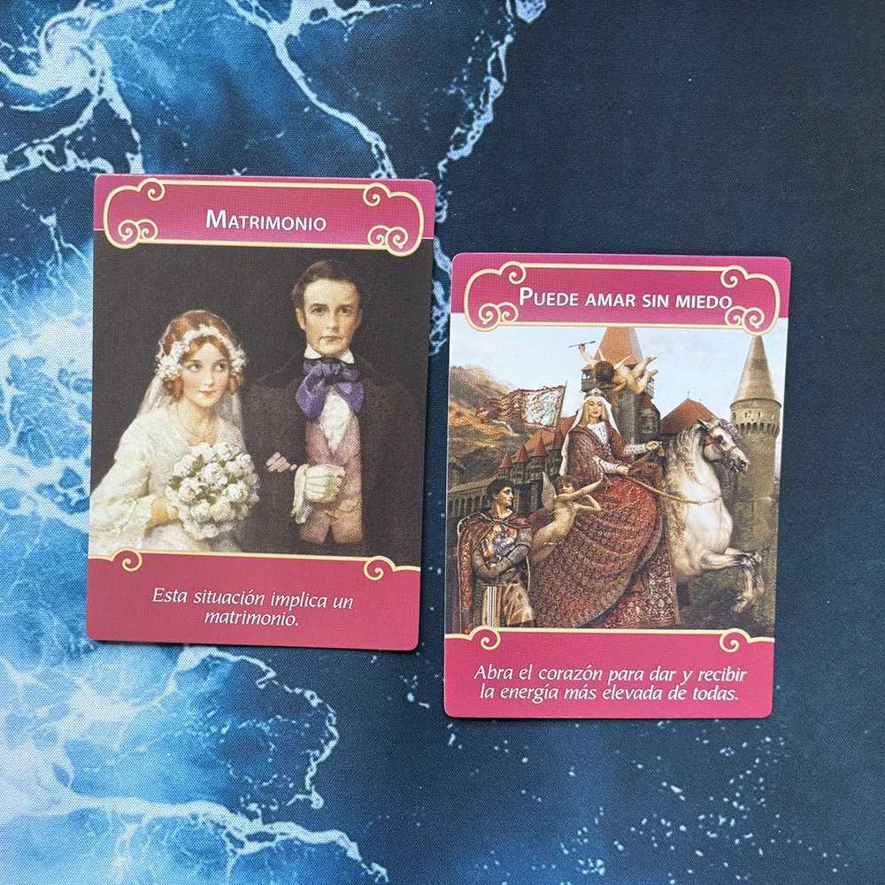Nuevo Los ngeles del amor Cartas Orculo en Espaol Baraja de 44 cartas Gua en PDF Tamao grande 12x87cm C251114