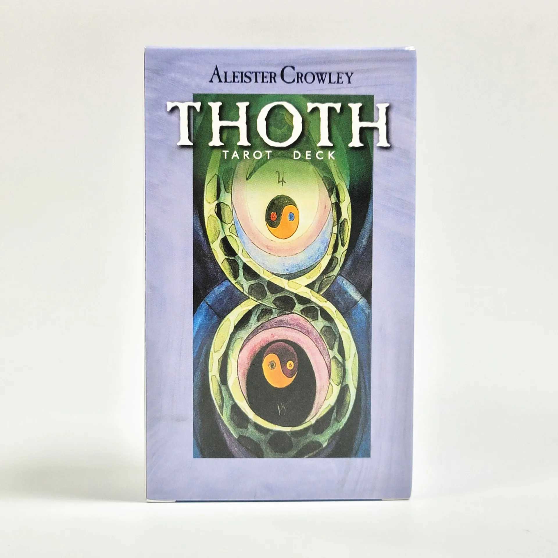 12x7cm Standard size 78Pcs Alester crowley thoth Tarot deck Cards Board Deck Games Cards For Party Game with paper manual C251114