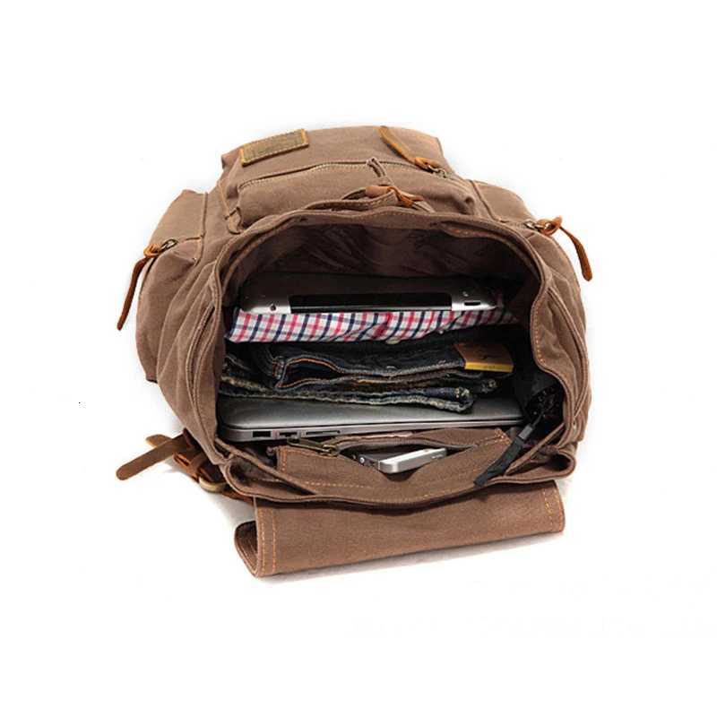 AUGUR New 17 inch mens backpack vintage canvas backpack school bag mens travel bags large capacity travel laptop backpack bagW251113