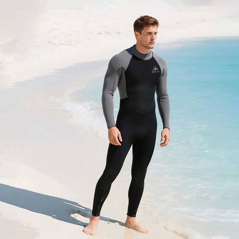 3MM Wetsuits Men Neoprene Diving Surfing Swimming Full Suits Cold Water Keep Warm Zipper Water Sports Full Diver SuitW251113