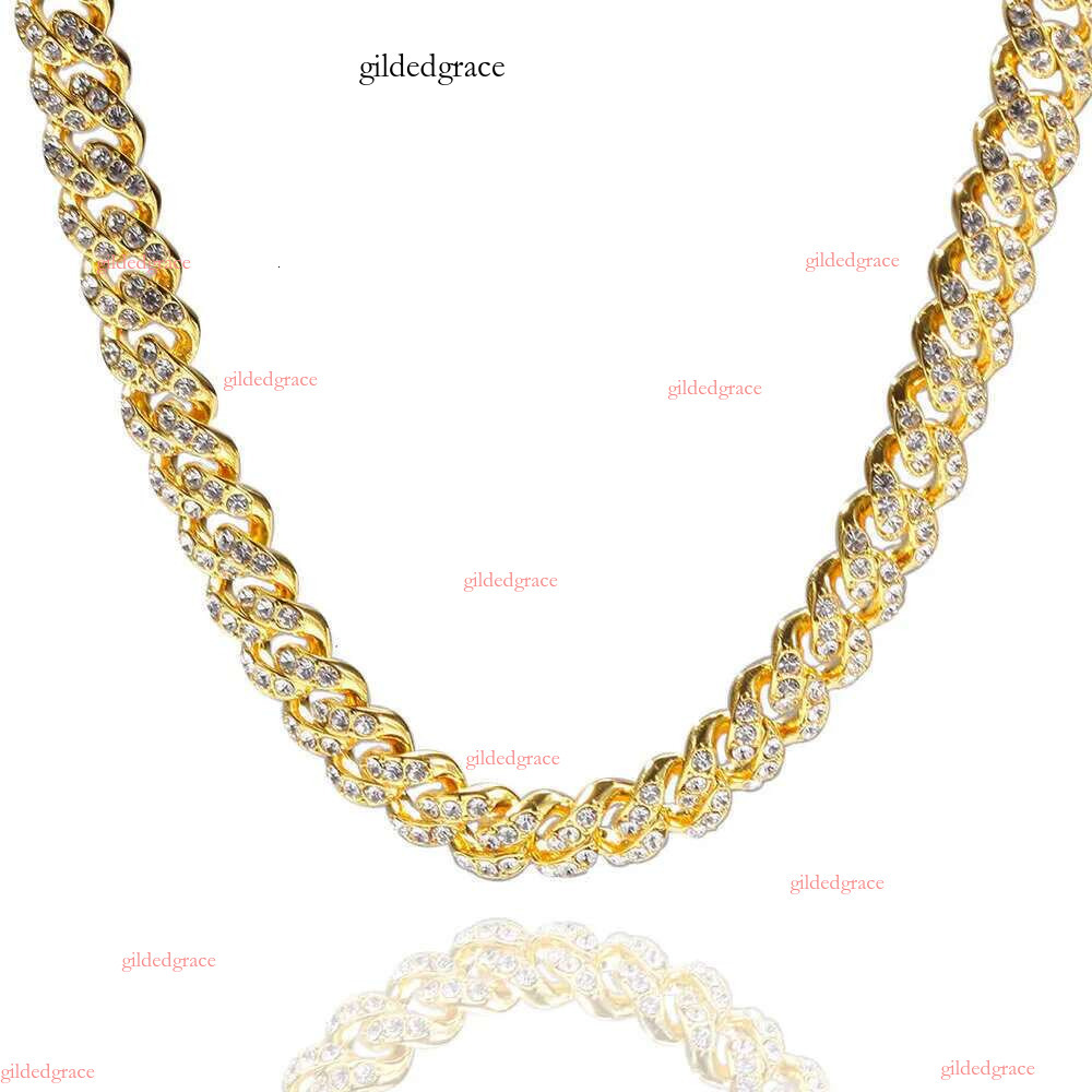 Fine jewelry Pendant Necklaces Choker Custom k Gold 20mm Miami Cuban Chain Necklace N35