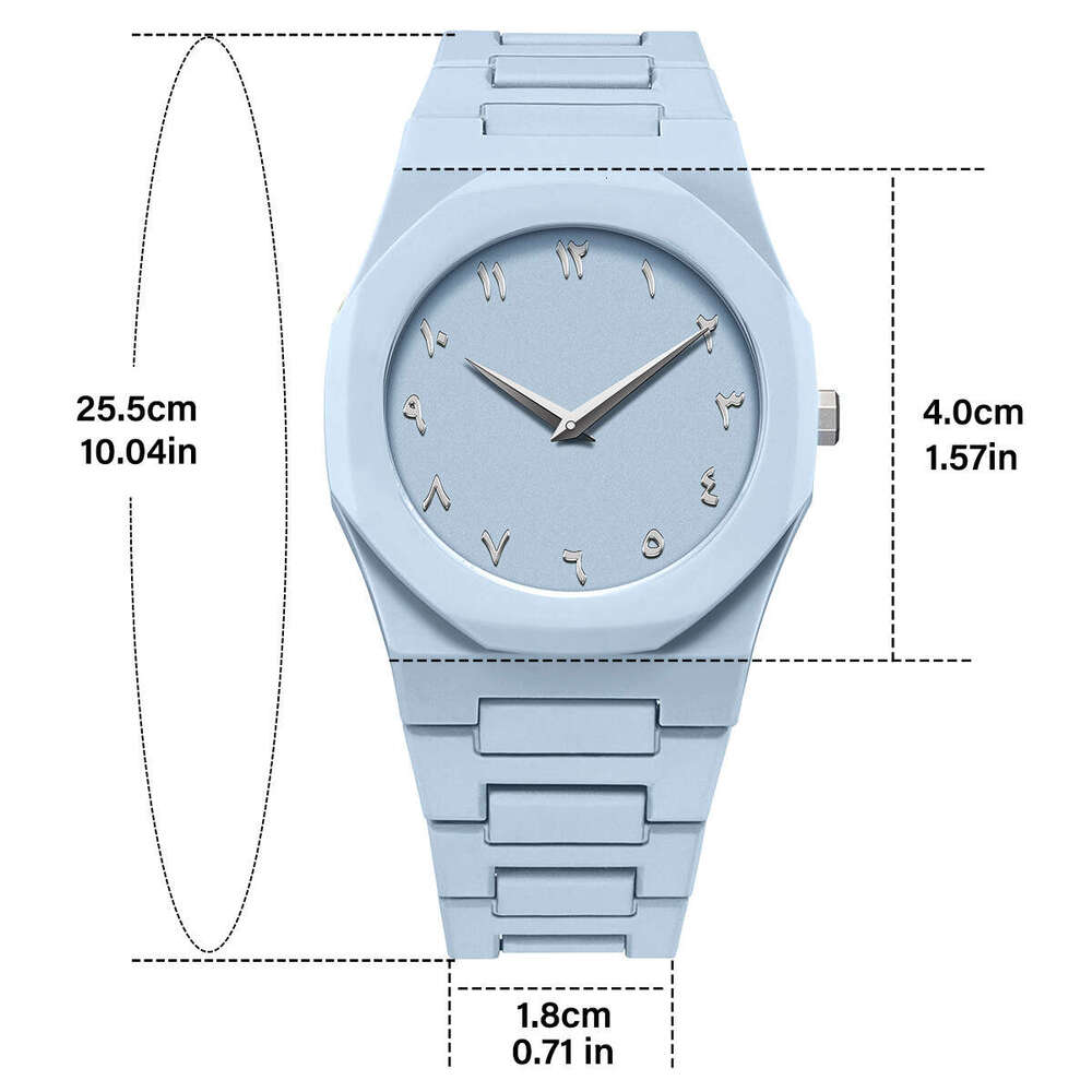 High-End Waterproof Unisex Watch Popular Dopamine Style Men's Quartz Niche Series Durable Wristwatch