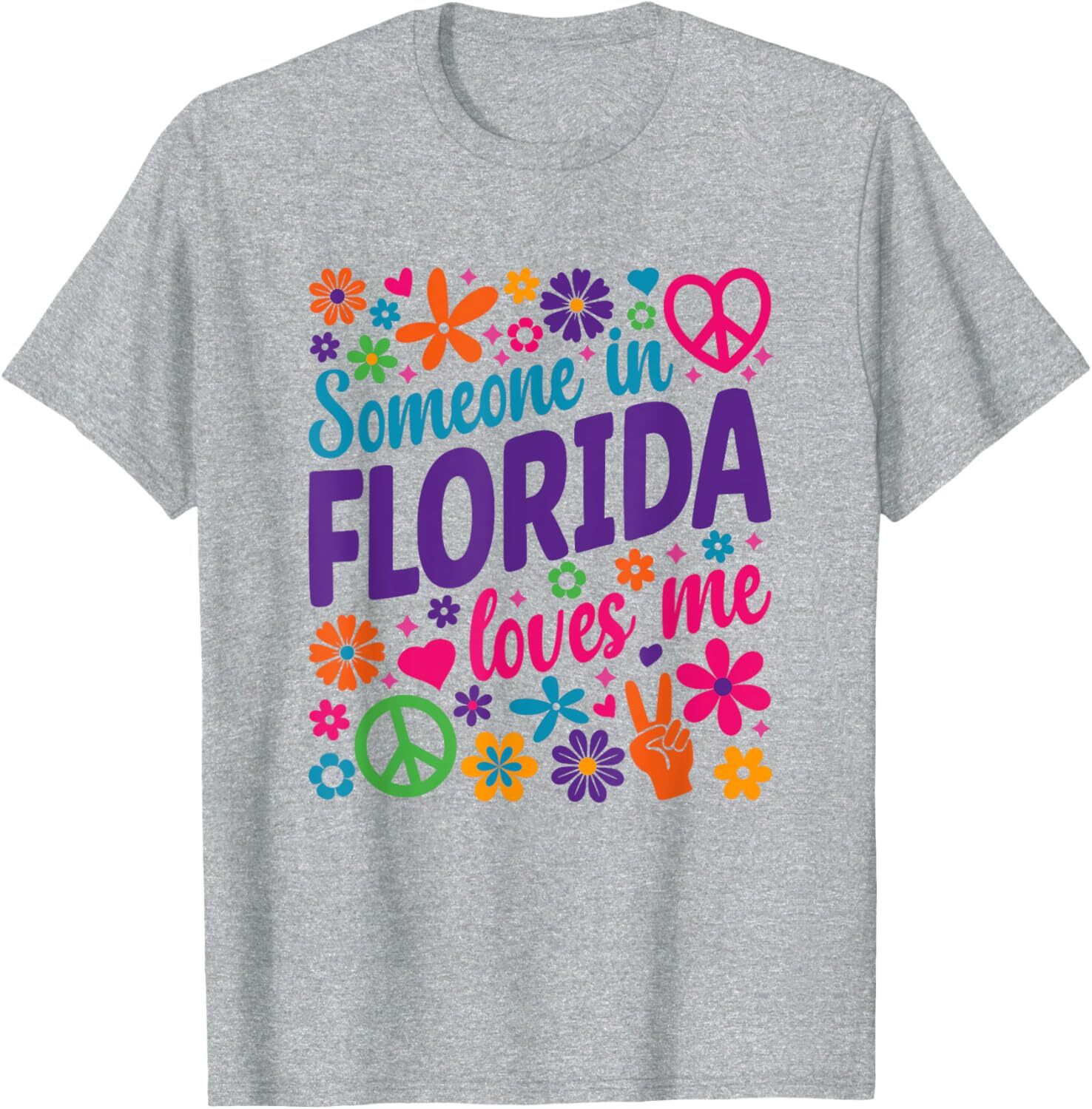 T shirt for Mens Someone In Florida Loves Me Graphic Tee Casual Tops Clothes Short sleeve