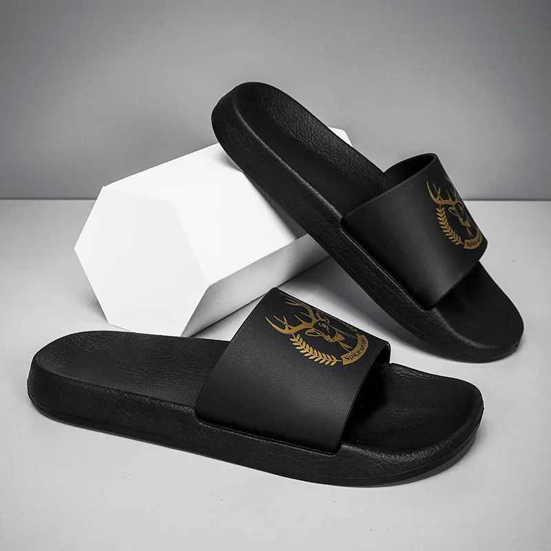 Mens Large Size 45 46 47 Pedestrian Slide Apartment Comfortable Youth Fashion Beach Water Sandals Seaside Leisure Pedestrian Slide W250414