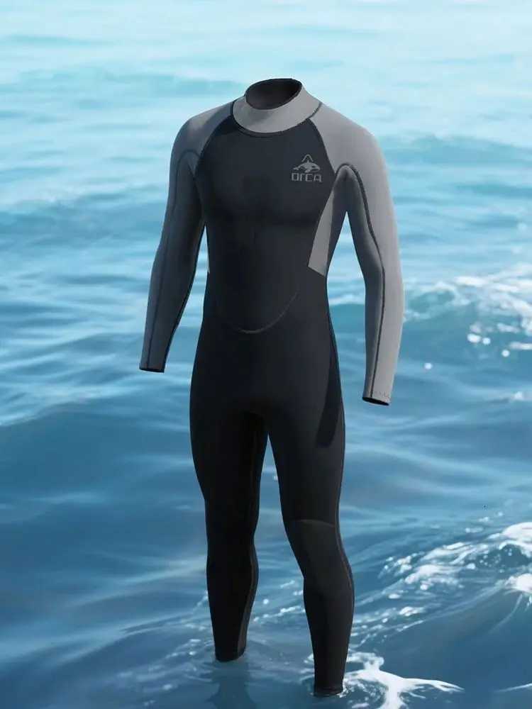 3MM Wetsuits Men Neoprene Diving Surfing Swimming Full Suits Cold Water Keep Warm Zipper Water Sports Full Diver SuitW251113