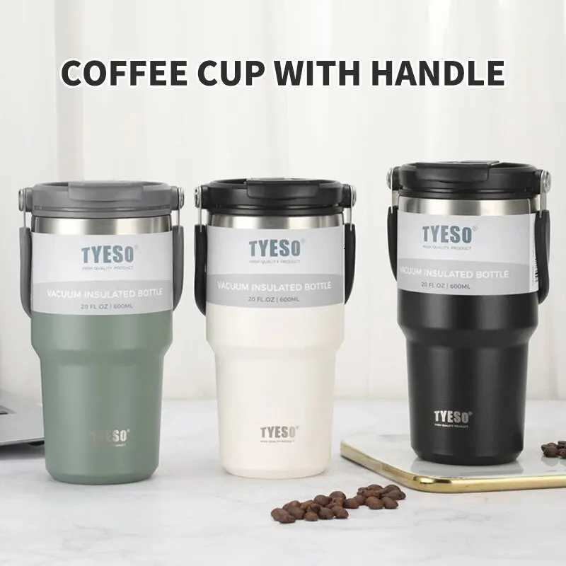 Tyesos New Coffee Cup With Double-Layer Insulation And Cold Insulation Portable Ice Cream Cup Large Capacity Stainless Steel C251114