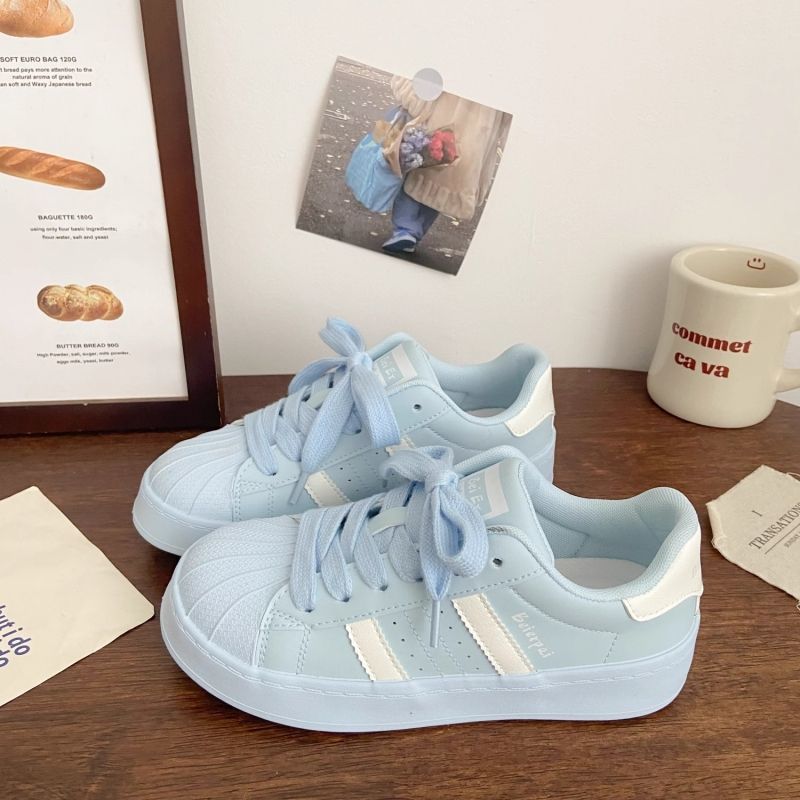 designer casual shoes 2025 Warm yellow thick-soled canvas shoes for women shell head autumn style ins niche Korean version all-match low-top sports sh