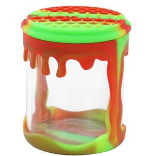 Water drop silicone wrapped glass storage tank w250414