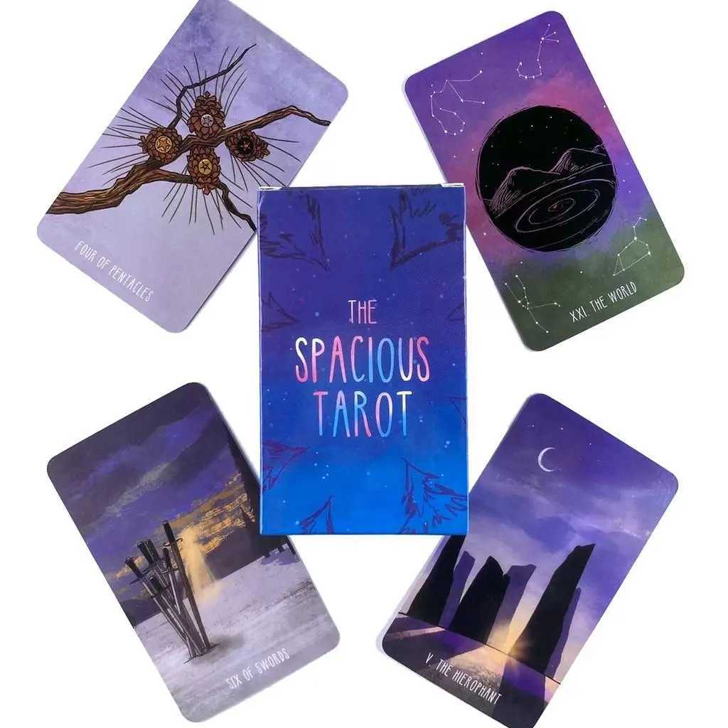 12x7 cm The Spacious Tarot Deck Leisure Party Table Game Fortune-telling Prophecy Oracle Cards C251114