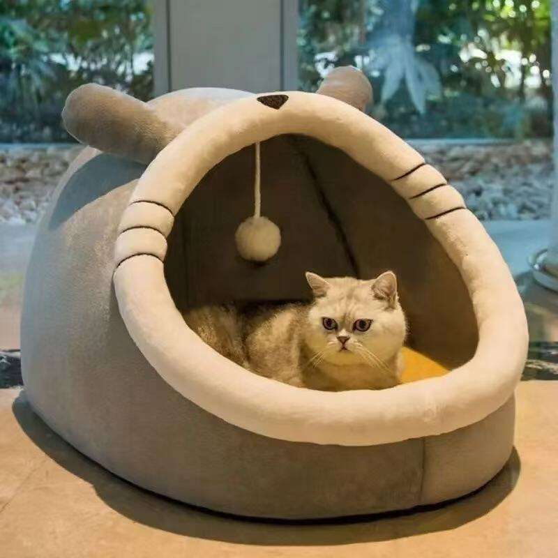 All-Season Semi-Enclosed Cute Internet Celebrity Cat Winter Warm Dog Pet House Wholesale
