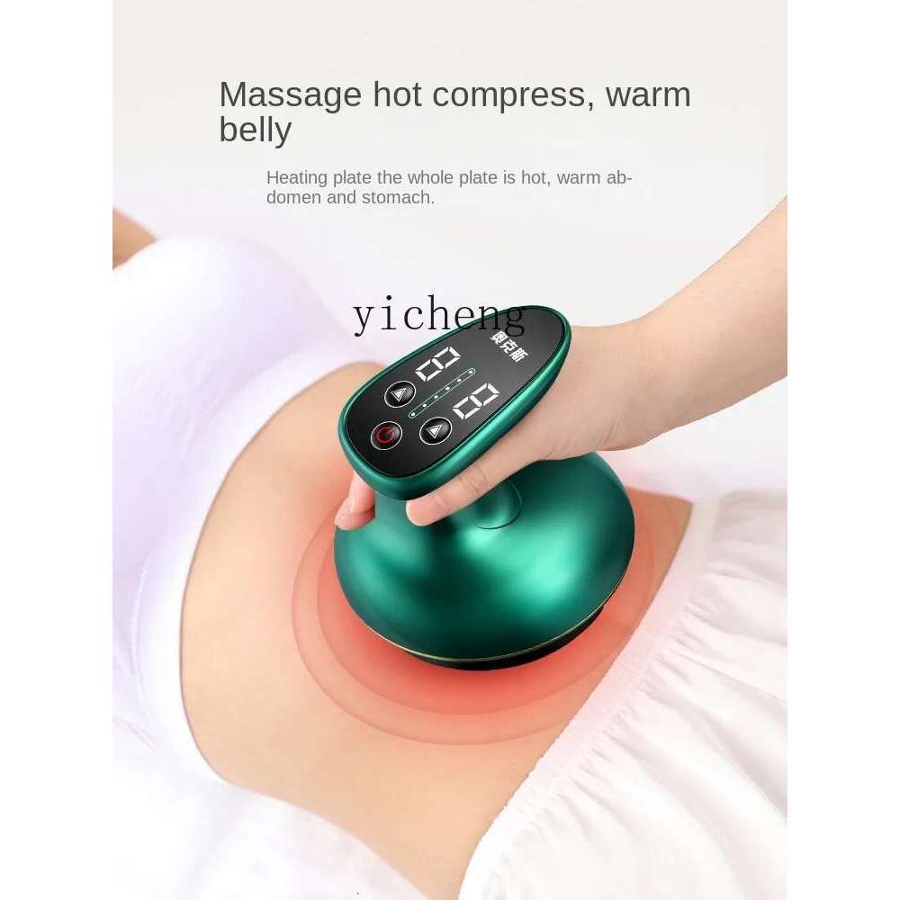 ZF Electric Gua Sha Scraping Tools Meridian Brush Full Body Cupping Tummy Back Massage Tool