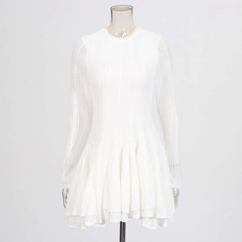 Designer Trendy Solid Color Women's Short Dress with Flirty Ruffle Edges and Comfortable Fit