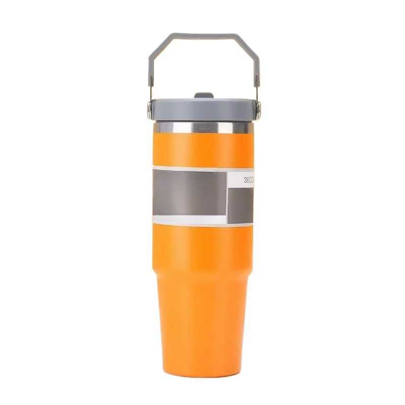 Hydrapeak Nomad 30oz portable cup with Ti hand and straw lid leak proof double insulated 30 oz stainless steel cup coffee giftXJ250414
