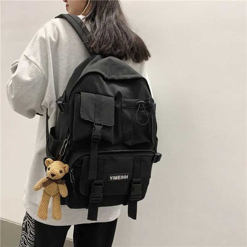 Multifunctional Teenager Laptop Backpack Women Cool Canvas School Bag High Quality Student Backpacks Boy Girl Fashion SchoolbagW251113