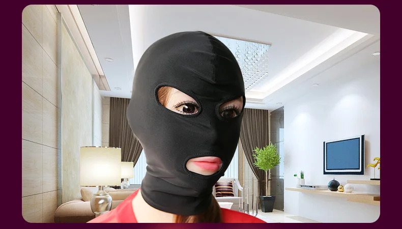 Mask Hood Sexy Toys Open Mouth Eye Bondage Party Mask Cosplay Slave Punish Headgear Adult Game BDSM Bondage Set 250410