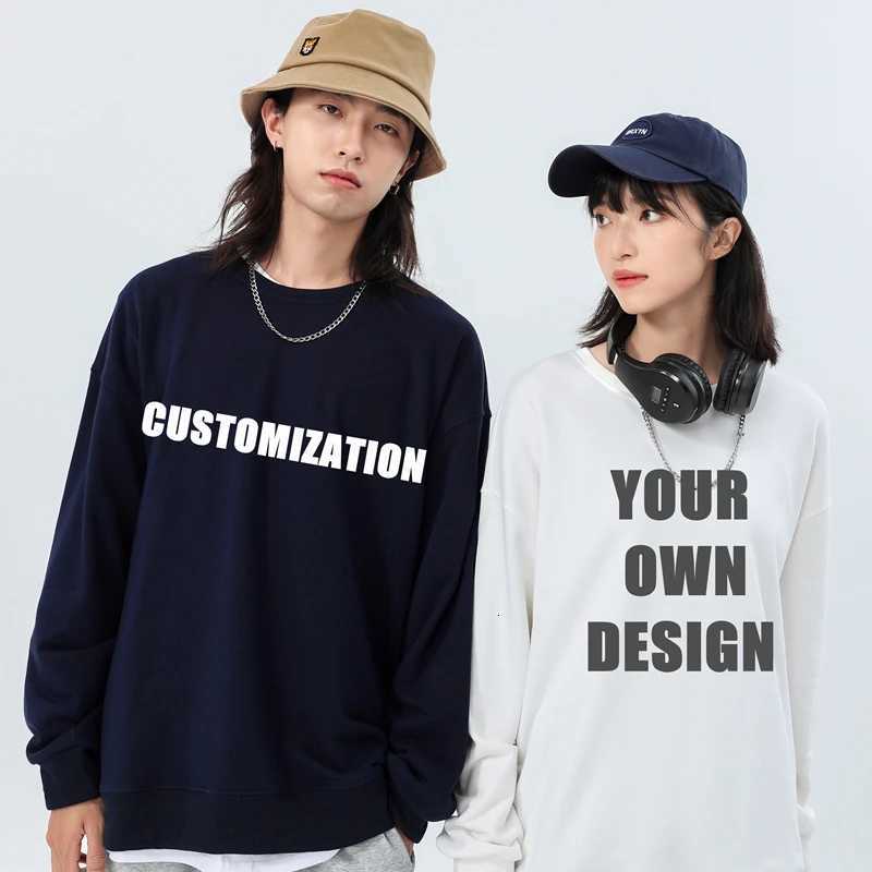 Customized Sweatshirts Custom Hoodie Overalls Brand Design Unisex Working Clothes Oversize Sweatshirt Print Anime PulloverT251114