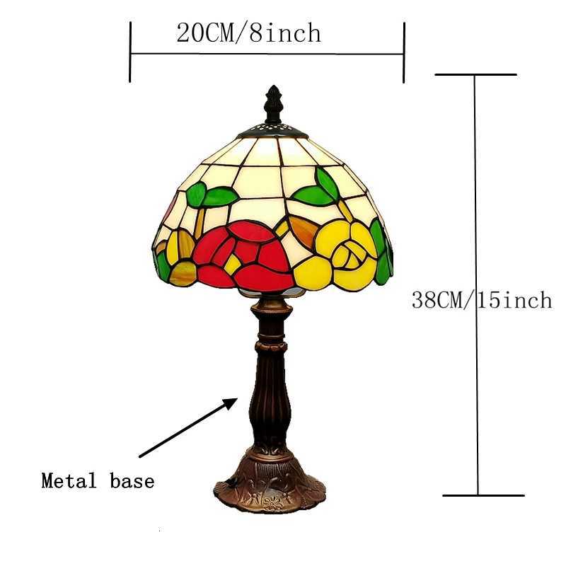 Nordic Sunflowers Pastoral Retro Desk Lamp Tiffany Glass Wedding Gifts Lighting Bedroom Bedside Reading Light Personality M251114