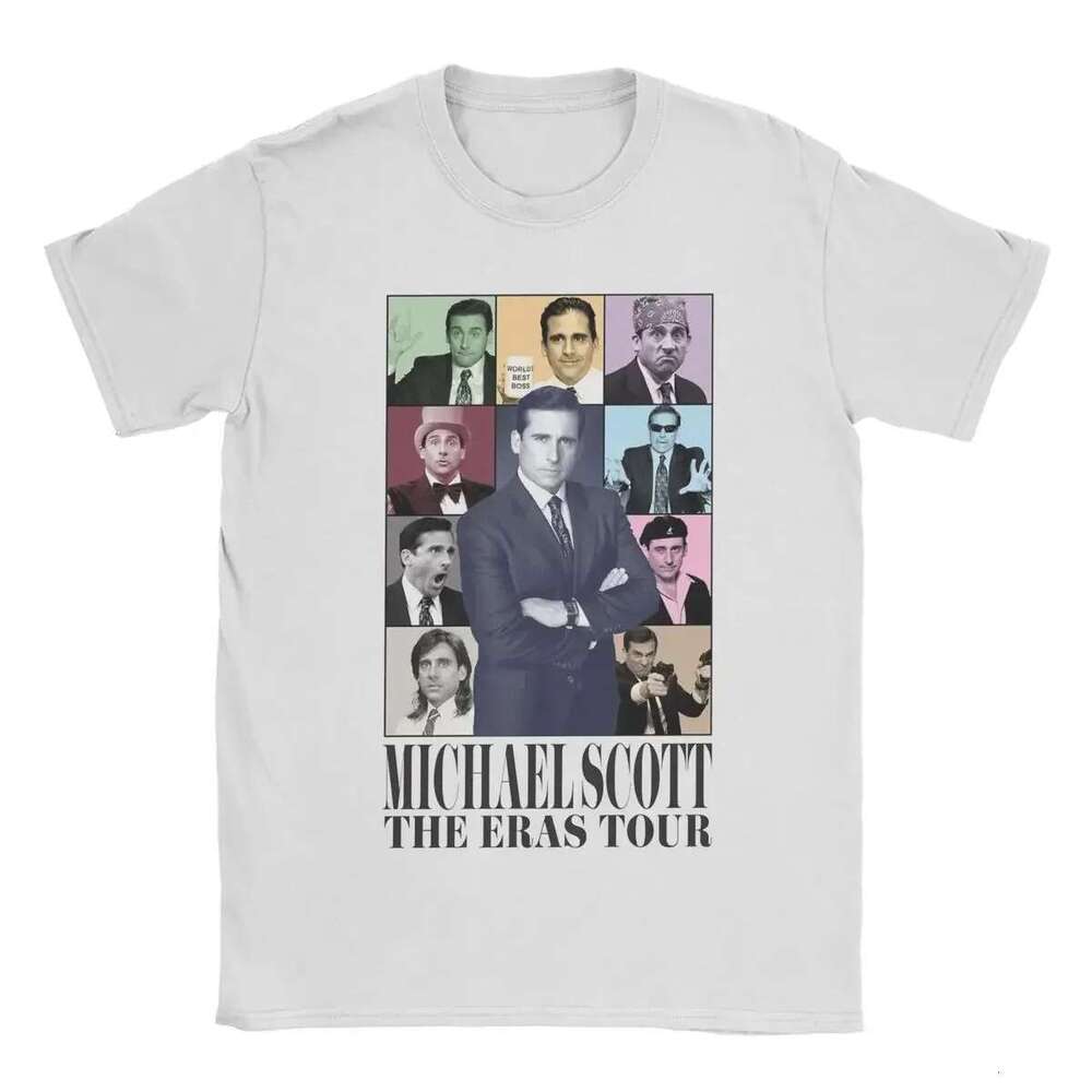 Michael Scott Eras Tour T Shirts The Office Funny Tees Short Sleeve Crew Neck Shirt Women Clothing